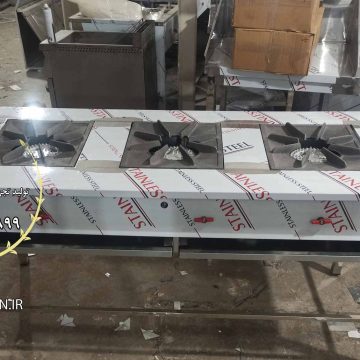 اجاق 3 شعله خطی استیل