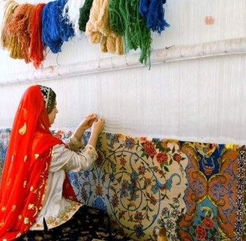 آموزش قالیبافی آتروپات فرش اردبیل