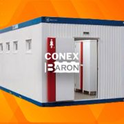 خرید کانکس سرویس بهداشتی 4 چشمه - کانکس بارون